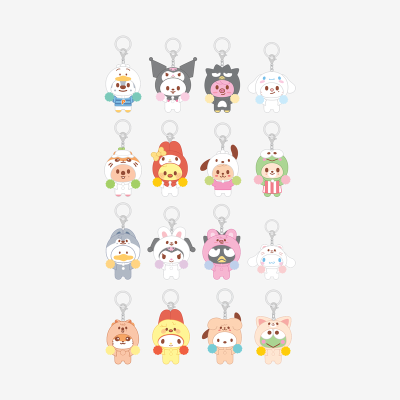Stray Kids SECRET FLOCKED FIGURE KEYRING CHEER UP Ver. SKZOO X SANRIO CHARACTERS