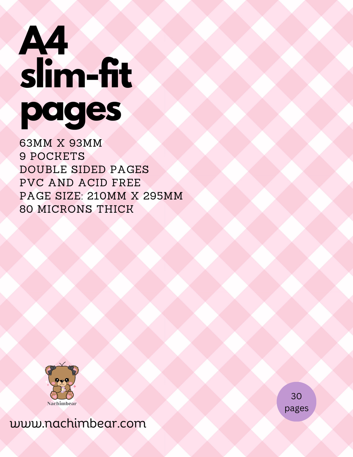 Pages de classeur A4 double face slim-fit – vue 2