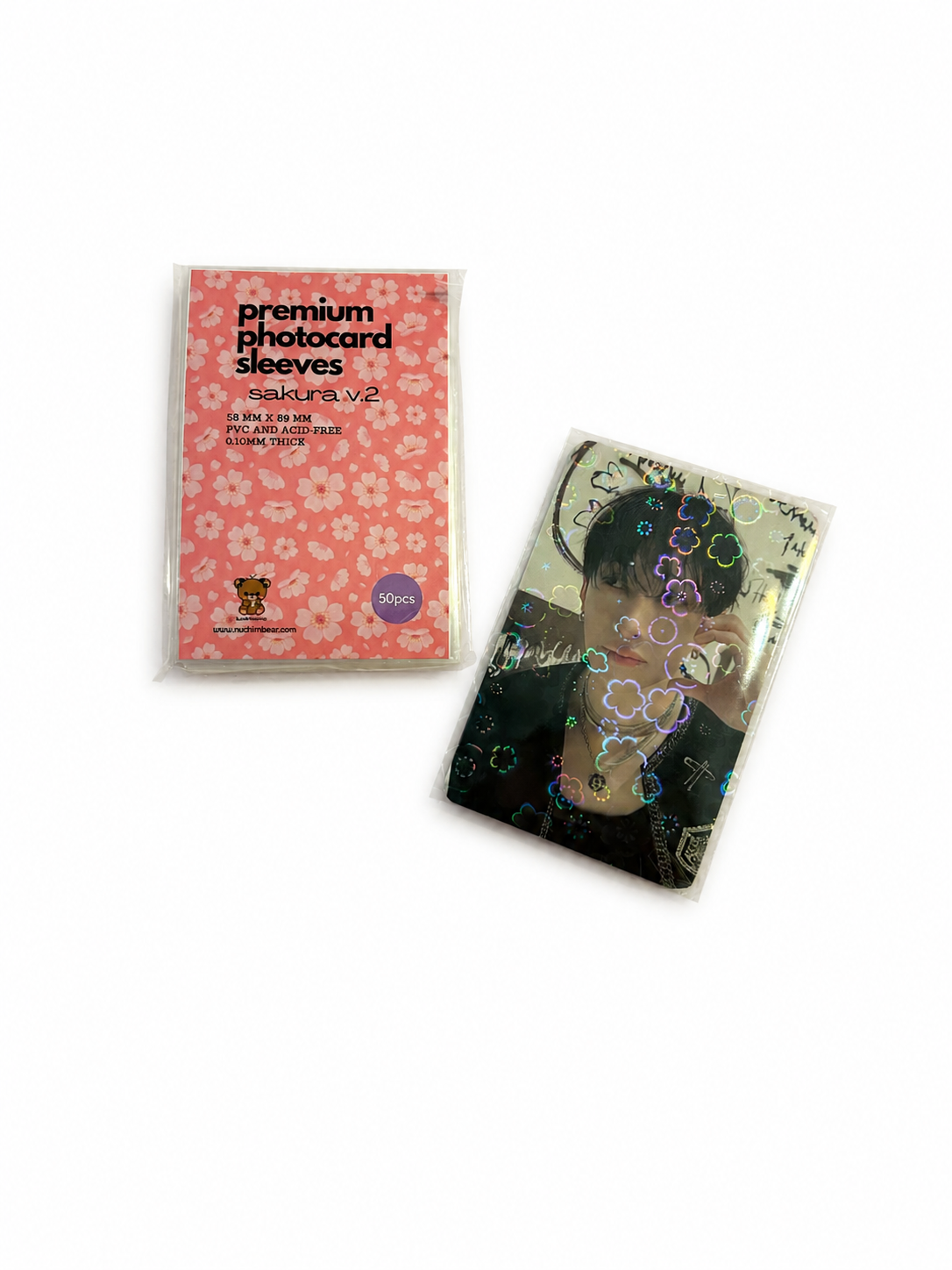 Sleeves holographiques Sakura v.2 58x89 mm