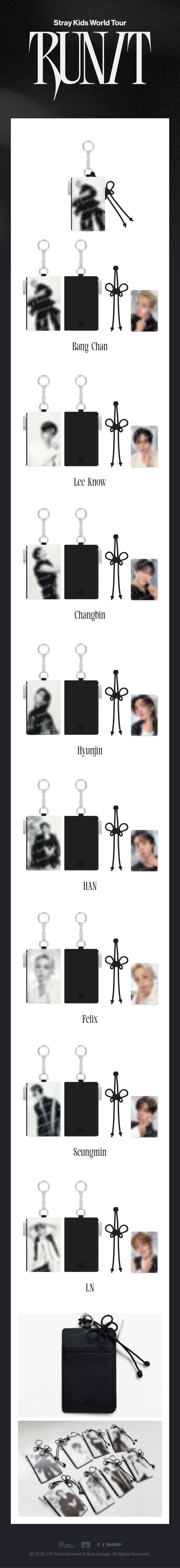 Stray Kids - CARD HOLDER KEYRING - RUN IT