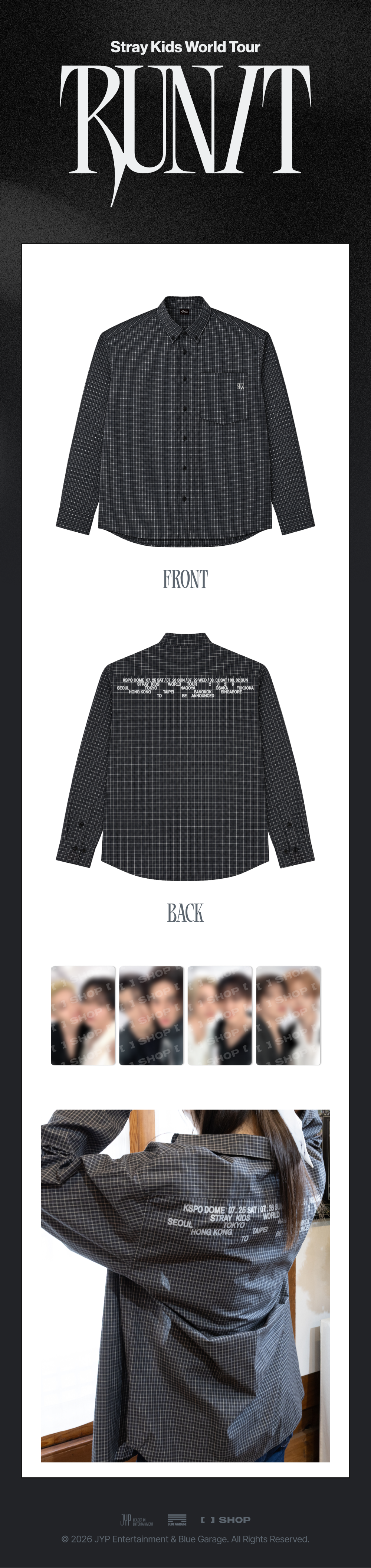 Stray Kids - CHECK SHIRT - RUN IT