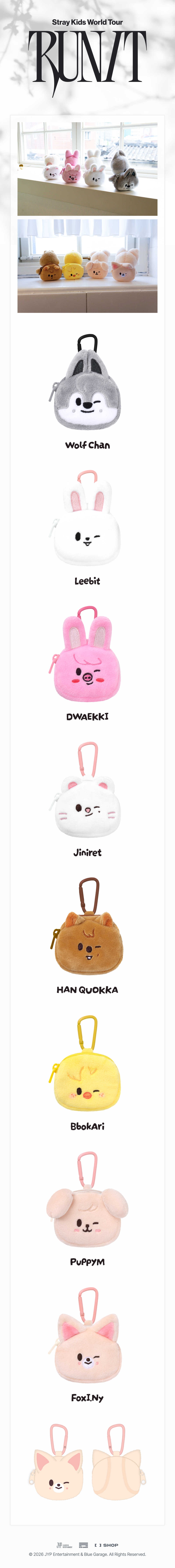Stray Kids - SKZOO MINI BACKPACK KEYRING - RUN IT