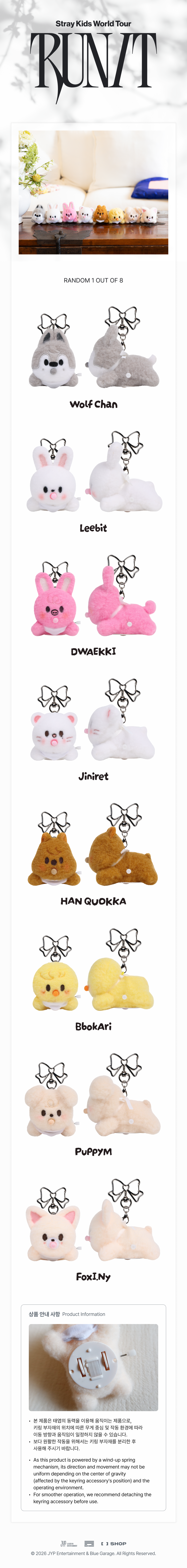 Stray Kids - SKZOO SECRET WIND-UP PLUSH - RUN IT
