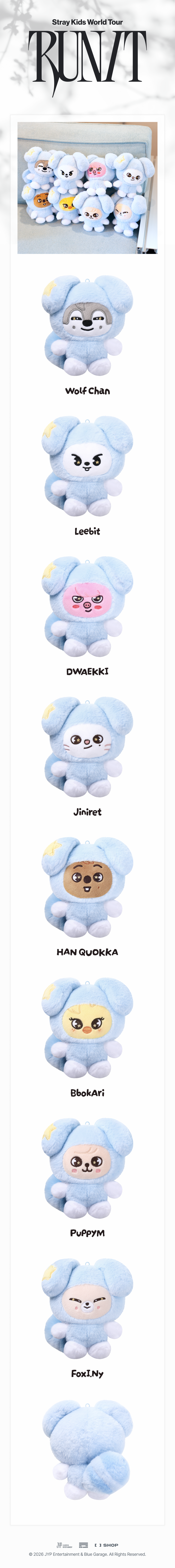 Stray Kids - SKZOO PLUSH in TASY - RUN IT
