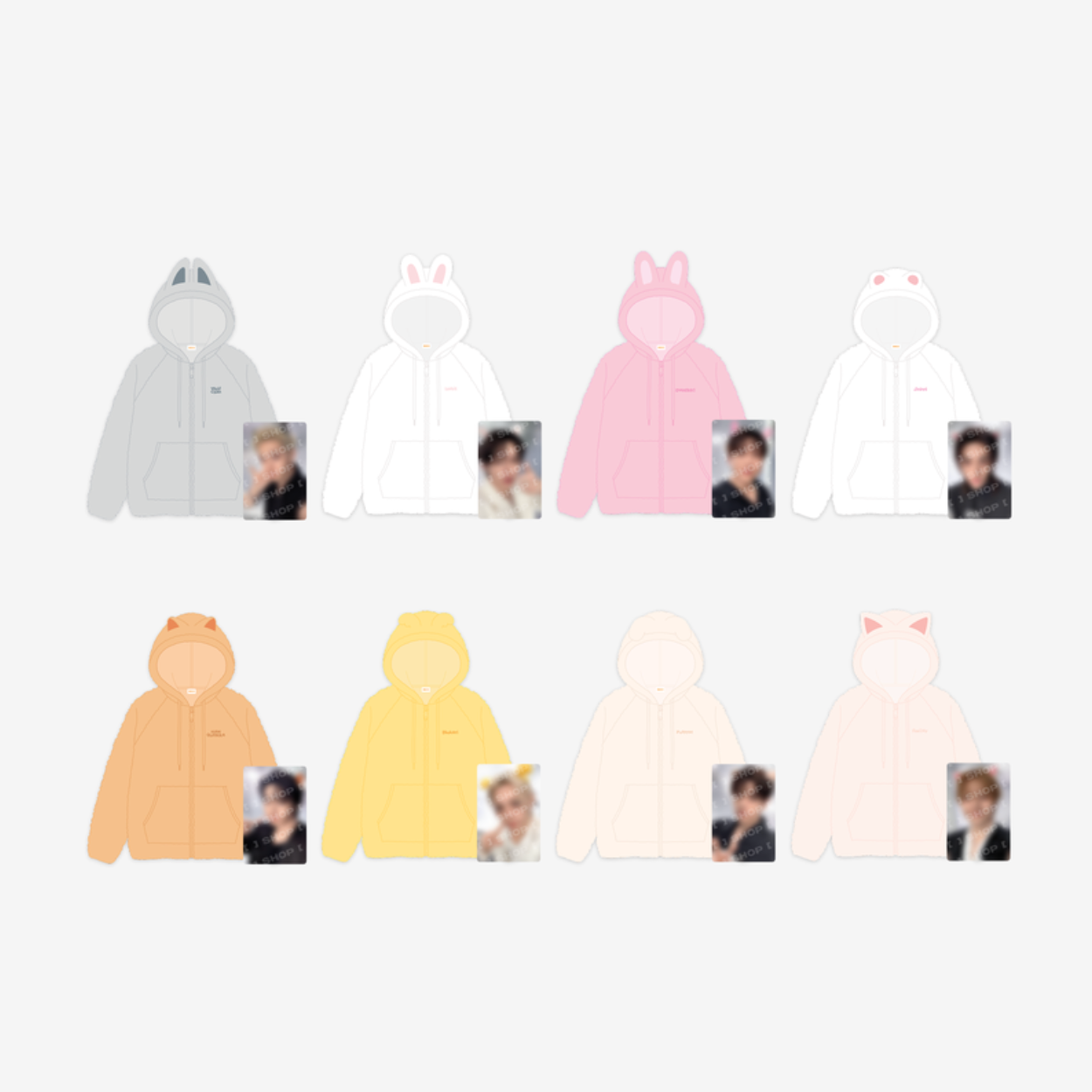 Stray Kids - SKZOO FLEECE HOOD ZIP-UP - RUN IT